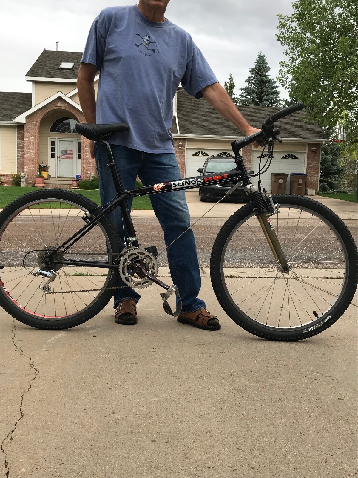 Rare and unique Slingshot bicyclecable replaces down tube, no dents