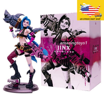League of Legends LOL Jinx Statue Figure Ran Away Lori Official