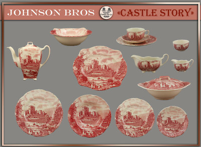 Johnson Bros ''Castle Story'' Teile zur Wahl: teller platte tasse kanne england 