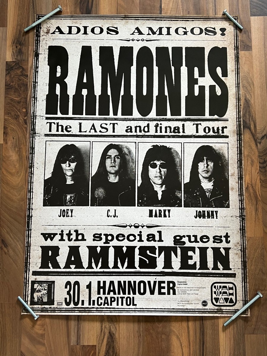 RAMONES with Rammstein Adios Amigos rare ORIGINAL 1996 Germany