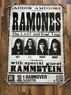 RAMONES with Rammstein Adios Amigos rare ORIGINAL 1996 Germany