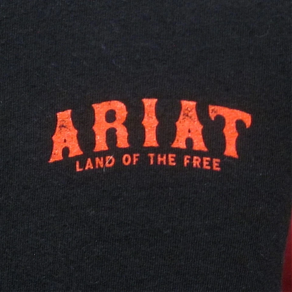 Camiseta pequeña juvenil ARIAT Land of the Free logo EE. UU. camiseta patriótica niños Old Glory Foto 3 de 4