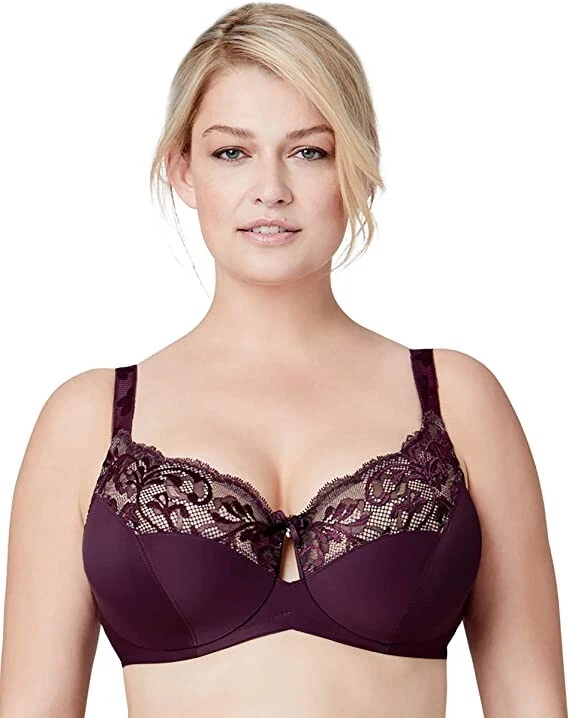 Bra 40D ~ The Glamorise Luxury-Brand BRAMOUR Tribeca 7006 Burgundy Red (NWT) NEW - Image 4 of 4
