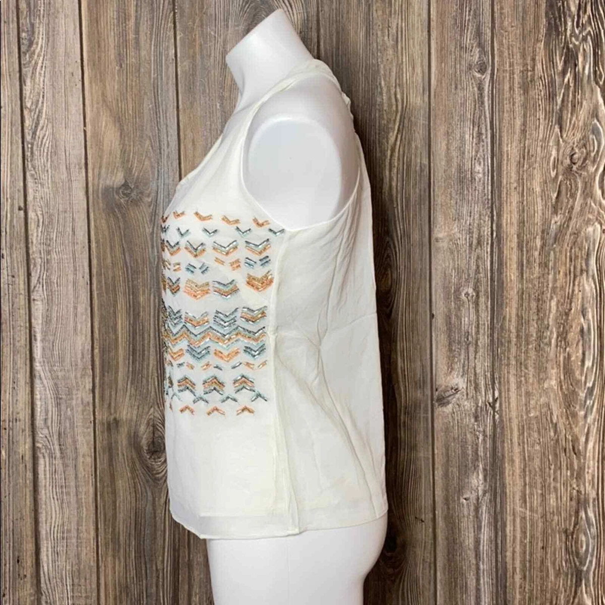 Greylin Beaded Racerback Tank Top eBay