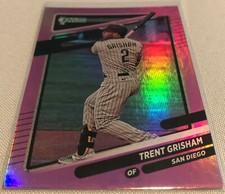 2021 Donruss Baseball Trent Grisham San Diego Padres Holo Pink Parallel #99