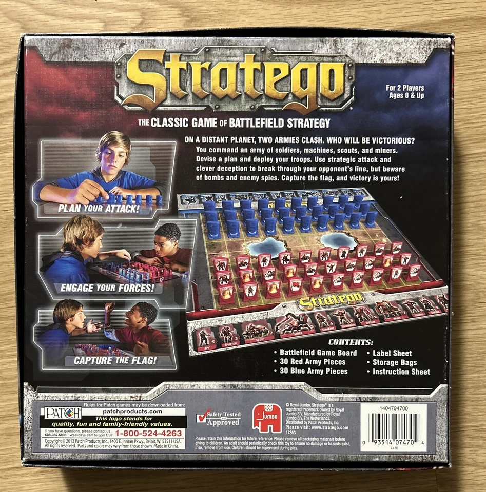 **COMPLETE** STRATEGO Classic Battlefield Strategy Board Game By PATCH - Image 2 of 4