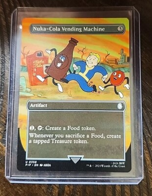 *Rare* MTG - Nuka-Cola Vending Machine Borderless - PIP 0358 Rare Miscut  Error