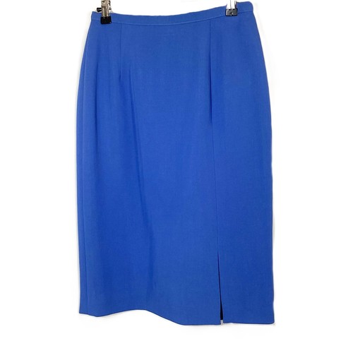 Vintage Alexon Bright Blue Pencil Skirt UK 10