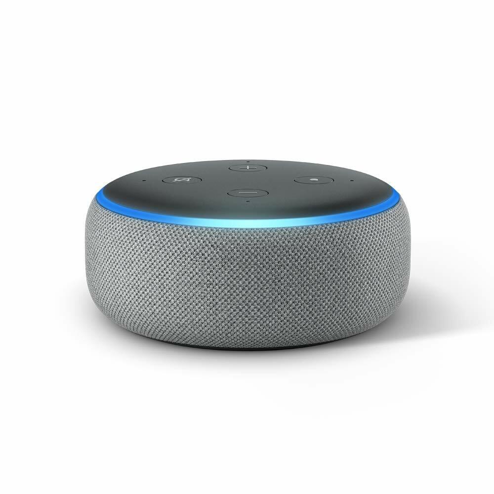 Echo Dot 3rd Gen Smart Speaker with Alexa in Charcoal Heather or Sandstone  -image