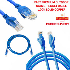 NEW CAT6 Ethernet Network Internet Gigabit Cable RJ45 LAN Lead 100% Copper lot