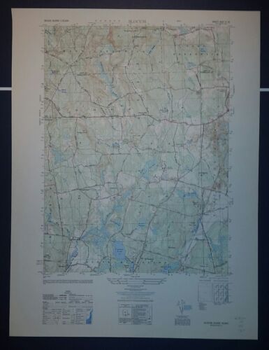 1940's Ejército Levantamiento Topográfico Mapa Slocum Ri Hoja 6667 II Se - Imagen 1 de 5