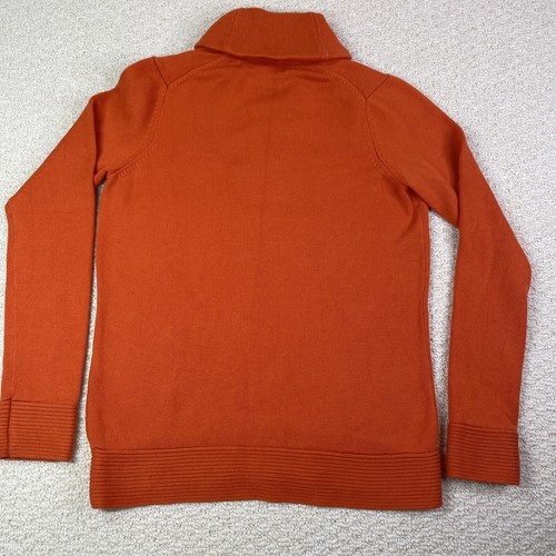 Maglione Vineyard Vines donna arancione medio misto lana collo scialle - Foto 5 di 6