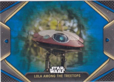 Topps Star Wars Obi-Wan Kenobi No. 10 Lola Among the Treetops Blue Parallel