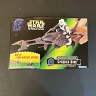 1997 Star Wars Power Of The Force. Power Racing Speeder Bike with Scout Trooper