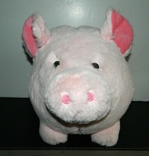 PINK Plush PIGGY PIG Bank Animal 11 x 14