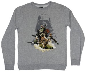 Star Wars Bobba Fett Negative Poster Sweatshirt