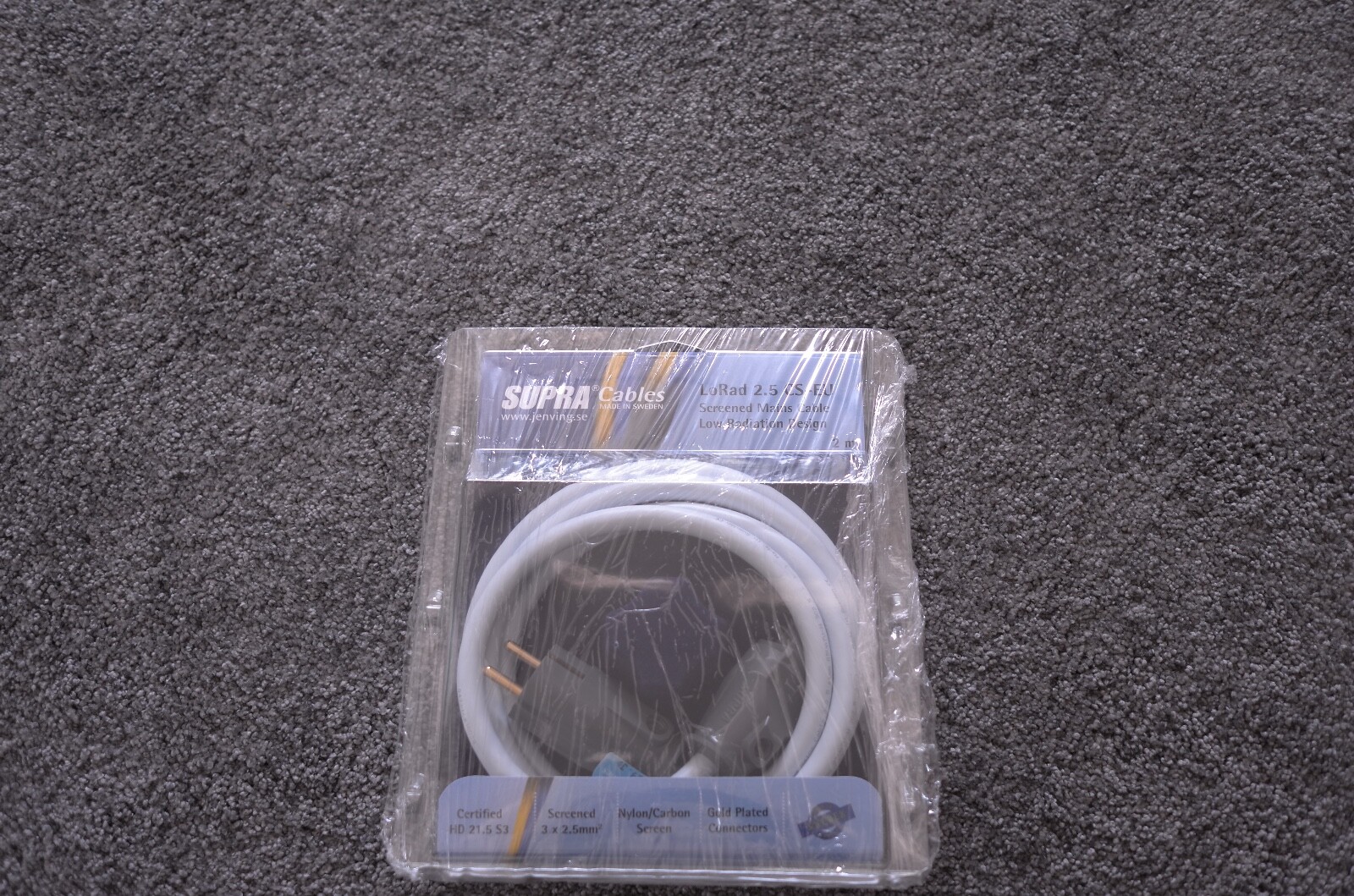 Supra Cables LoRad 2.5 MK2 Netzkabel in 2m Länge Neuware
