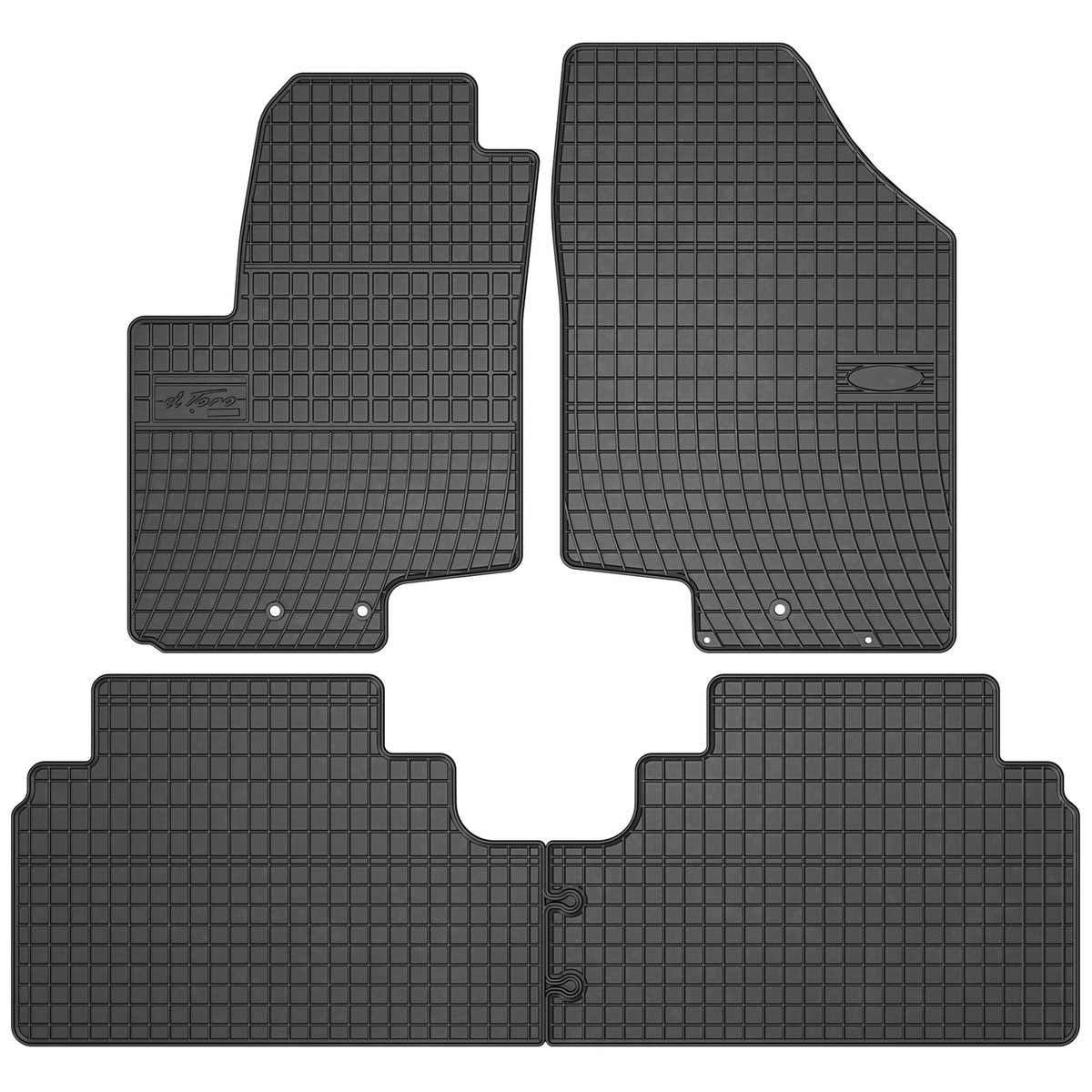 Tappetini In Gomma Per Kia Venga 2009-2019 - Design 3D, Antiscivolo, Protezione Completa