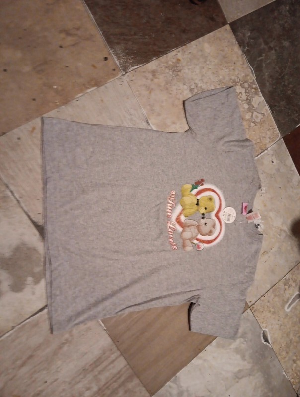 Vintage Valentine T-Shirt True Love Teddy Bears Sz Large 12/14