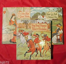 Ralph Caldecott Illustrated Set of 3 Robert Frederick Edition HB Children Books 