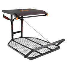 Big Game Captain XC Steel Hang-On Treestand w/14 x 8 in. Flip-Back Seat, Black