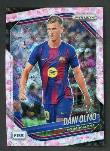 2025-26 Panini Prizm FIFA Dani Olmo Choice Cherry Blossom Prizm #/28 Barcelona
