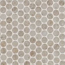 Ackland AKM-P-13X11RDM-CA 11" x 11" Porcelain Penny Floor and - Calico