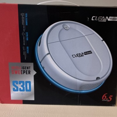 CLEAN Robot S30 Ultra-Thin Cordless Robotic Vacuum, 300 mL, 5V