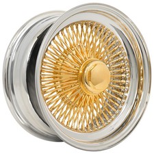 17x8 La Wire Wheels Standard 100-spoke Straight Lace American Gold Rims 4pcs 17x8 La Wire Wheels Standard 100-spoke Straight Lace American Gold Rims 4pcs