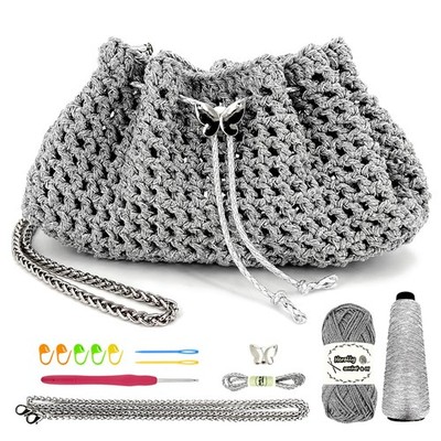 Crochet Kit DIY Bag for Beginners - Include Yarn, Hook and Accessory - with S...