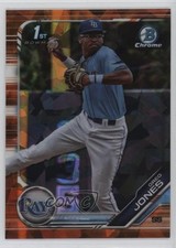 2019 Bowman Chrome Draft Sapphire Edition Orange 10/25 Greg Jones #BDC-66 07d9