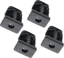 4X Gewindestopfen Rechteckrohrstopfen 30x20 mm 1,5 mm mit M8 Innengewinde