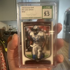 2009 BOWMAN DRAFT 95 CALVIN JOHNSON GOLD MUMBERED! 135/299