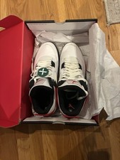 Jordan Air Jordan 4 Mens Mid Top Leather Snea...