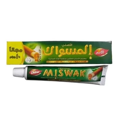 6 Packs X 60gm DABUR MISWAK Sewak Meswak Siwak Natural Herbal Islam Toothpaste