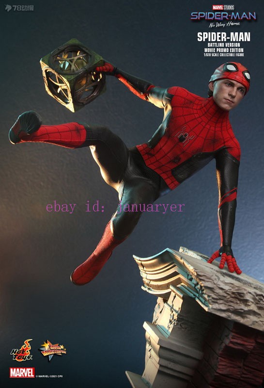 Hot Toys Mms625 1/6 Spider-Man Battling Version Action Figure In