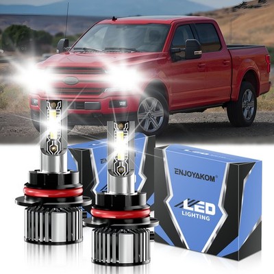 For Ford F-Super Duty 1992-1997 LED Headlight Kit High Low Beam Bulb Combo 6500K