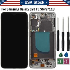 6.4" Full LCD For Samsung Galaxy S23 FE SM-S711U OLED Display Touch Screen Frame