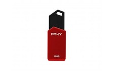 PNY 16GB Retract USB 2.0 Flash Drive Color Red