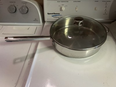 Wolfgang Puck Bistro Collection Large Skillet Frying Pan With Glass Lid