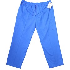 Hanes Scrub Pants Womens 2X Blue New Comfort Fit Cool Stretch Cargo HMW103