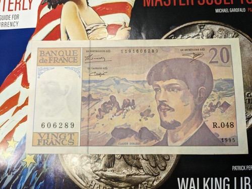 1995 FRANKREICH 20 FRANCS Pick Claude Debussy UNC - Bild 1 von 4