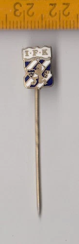 Vintage enamel IFK Göteborg Sweden Football Club stick pin badge
