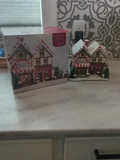 St. Nicholas Square Village Collection 2013 Holiday Chocolates Illuminated Shop