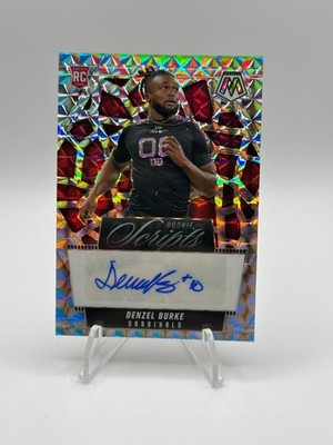 Denzel Burke 2025 Panini Mosaic Rookie Scripts RS-DBE Arizona Cardinals