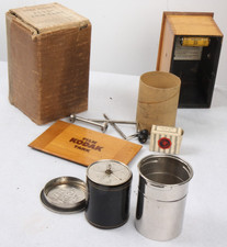 antique KODAK VEST POCKET FILM TANK, in original box,with developing powders vpk