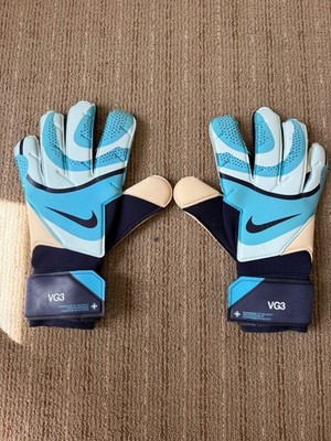 nike vapor grip 3 goalkeeper gloves size 10 blue acc