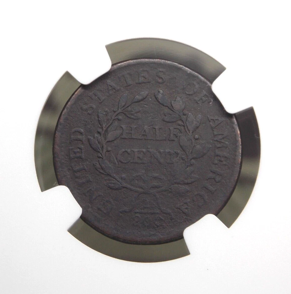1805 Draped BUST Half Cent 1/2c NGC Fine Details #004 Fine ECC&C, Inc. - Image 2 of 4