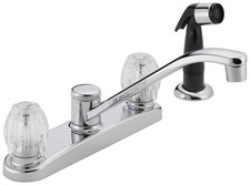 Peerless P225LF Classic Two Handle Kitchen Faucet, Chrome