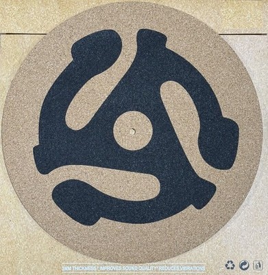 Vinyl LP Record CORK Slip Mat Anti Static 3mm Thick For Record Player New PRINTE